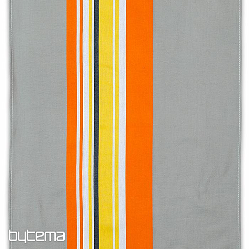 Strofinacci da cucina jacquard, mix grigio-arancio
