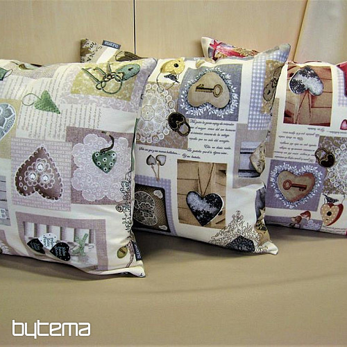 Tessuto decorativo HEART SHABBY beige