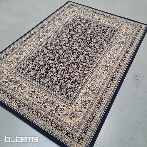 Tappeto classico in lana ORIENT blu motivo all-over