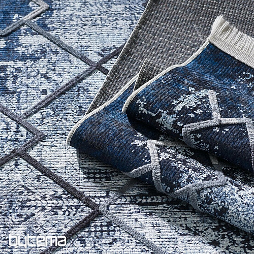 Tappeto in pezzi HYPNOTIK blu scuro