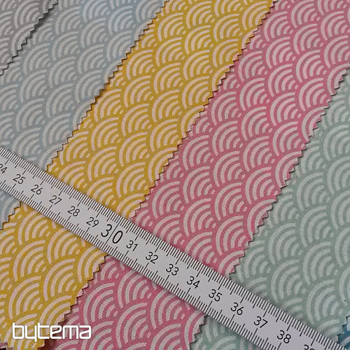 Tessuto decorativo SUSHIS azzurro