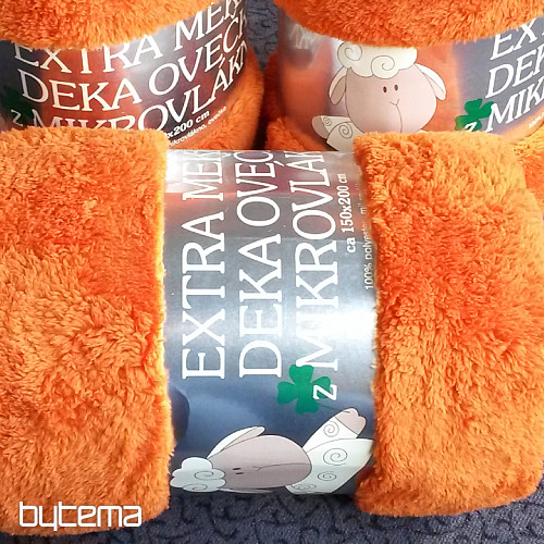 coperta Sheep-sheep 150/200 arancio scuro/crema