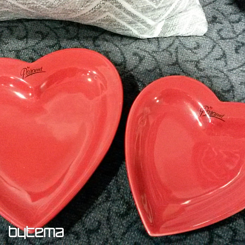 Piattino CUORE ROSSO