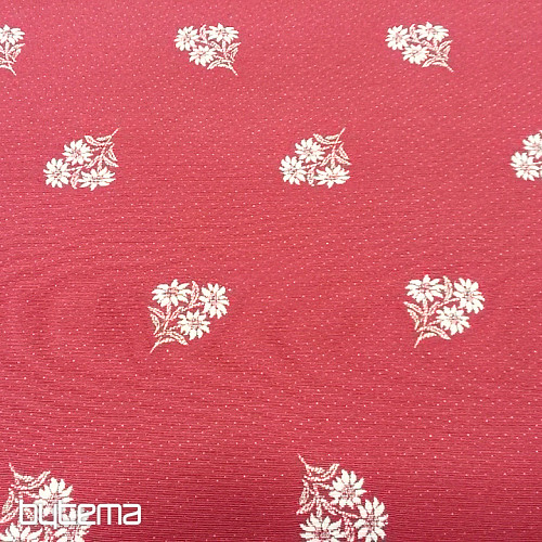 Tessuto decorativo HEART FLOWER I combinazione jacquard
