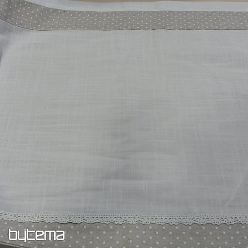 Tenda beige a pois