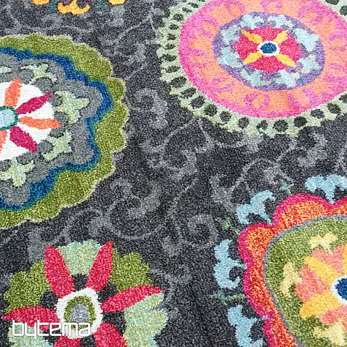 Tappeto in pezzi MANDALA marrone