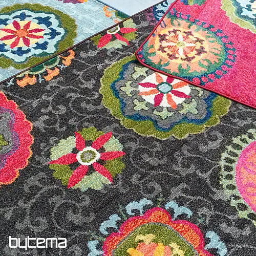 Tappeto in pezzi MANDALA marrone