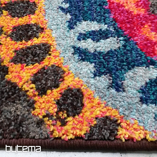 Tappeto in pezzi MANDALA rosso