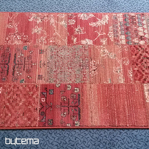 Lussuoso tappeto da corsa in lana ROYAL PATCHWORK rosso
