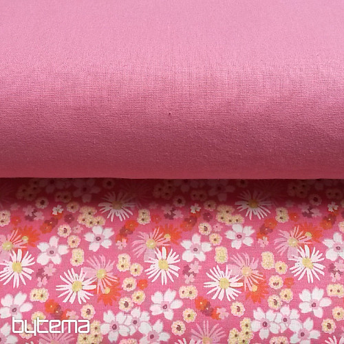 Tessuto decorativo ZINIA fiori rosa