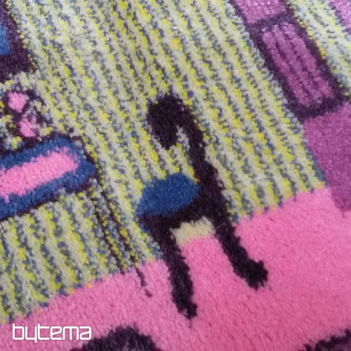 Tappeto per bambini KIDS ZÁMEK rosa