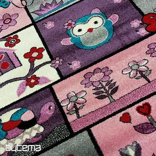 Tappeto per bambini ANIMALS grigio