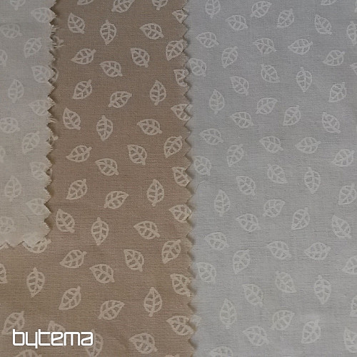 Tessuto decorativo in cotone foglia TELMA