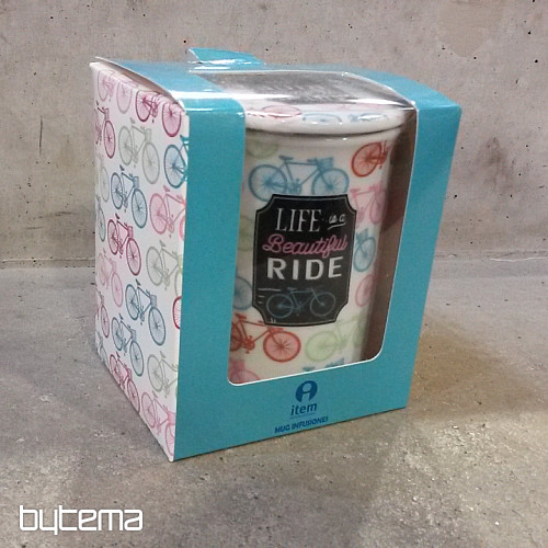 Tazza con coperchio e colino SUMMER RIDE 280ml