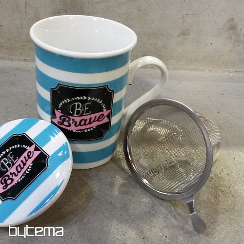 Tazza con coperchio e colino SUMMER RIDE 280ml
