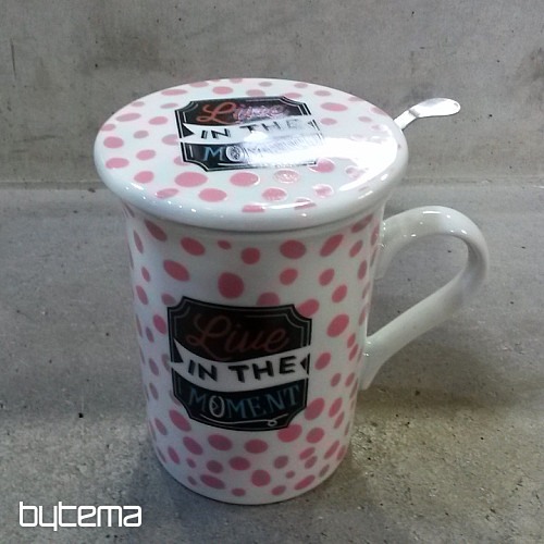Tazza con coperchio e colino SUMMER RIDE 280ml