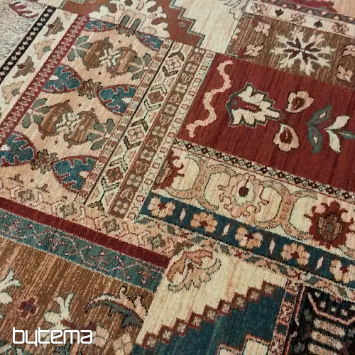 Lussuosi tappeti in lana ROYAL PATCHWORK multi crema