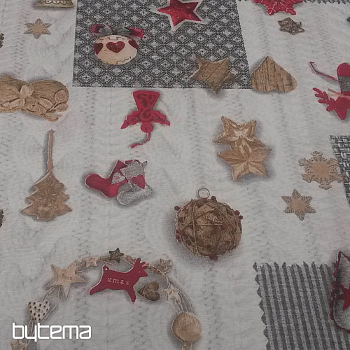 Tessuto decorativo NEVADA rosso