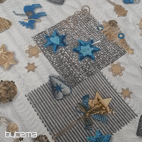 Tessuto decorativo NEVADA blu