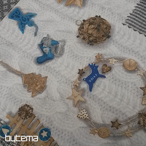 Tessuto decorativo NEVADA blu