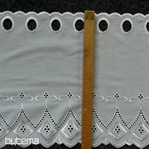 Tenda in vetro colorato ricamata GARAM
