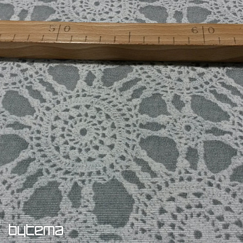 Tessuto decorativo PIZZO grigio