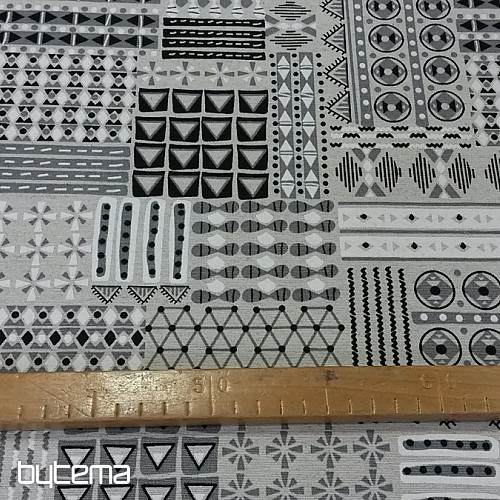Tessuto decorativo GEO grigio