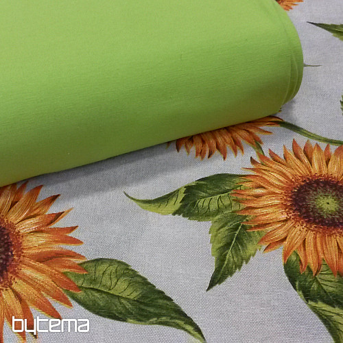 Tessuto decorativo fresco verde LISO