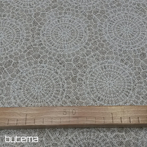 Tessuto decorativo pregiato PIZZO beige