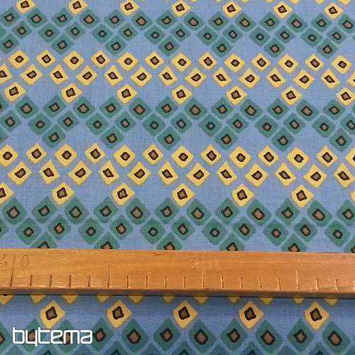 Tessuto decorativo ETNO DOZALI blu