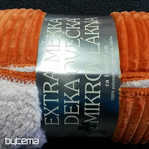 coperta in microfibra EXTRA SOFT SHEEP velluto a coste - ruggine