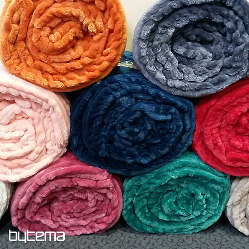 coperta in microfibra EXTRA SOFT SHEEP velluto a coste - verde smeraldo