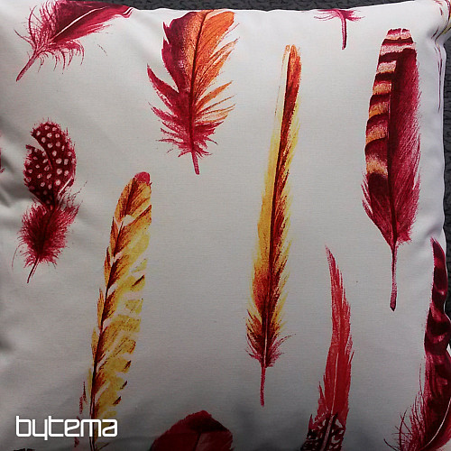 Fodera per cuscino decorativo PIUMA ROSSO