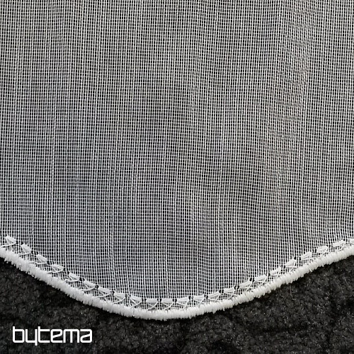 Tenda moderna ricamata 11497 bianca