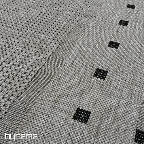 Tappeto con fibbia FLOORLUX 20329/04 argento-nero