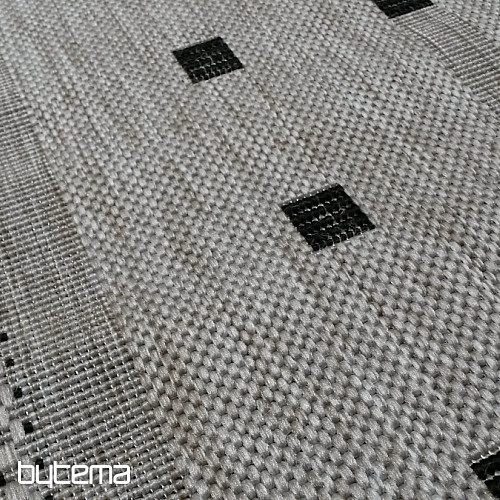 Tappeto con fibbia FLOORLUX 20329/04 argento-nero