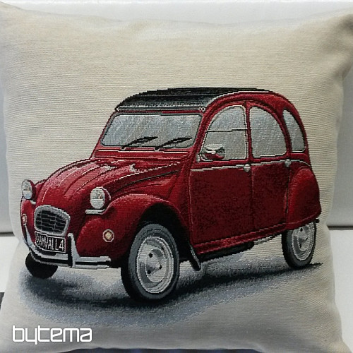 Fodera per cuscino in arazzo Citroën 2CV rossa