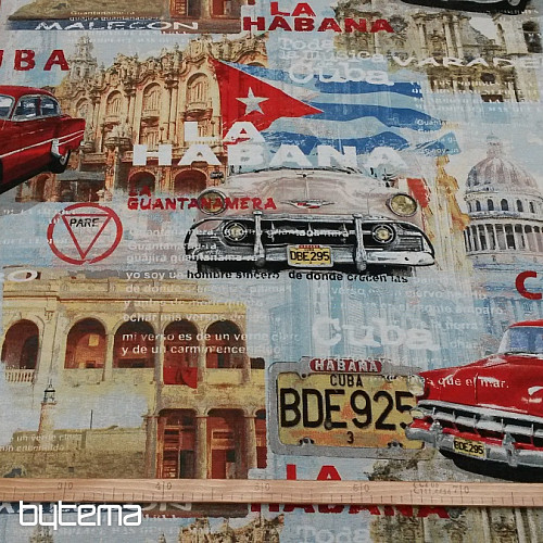 tessuto decorativo CUBA dal design retrò