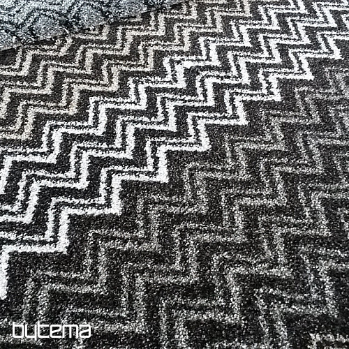 Tappeto moderno ZIG ZAG marrone