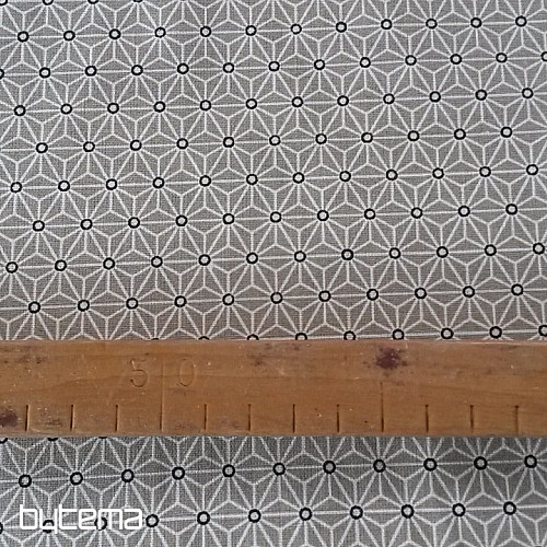 Tessuto decorativo SAKI 25 beige-grigio