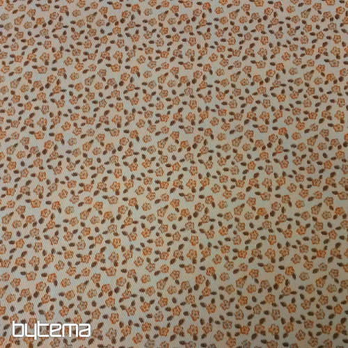 Tessuto decorativo TWIST F01 fiorellino arancione