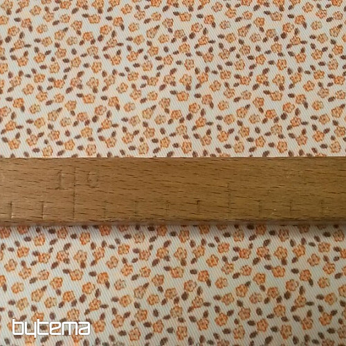 Tessuto decorativo TWIST F01 fiorellino arancione