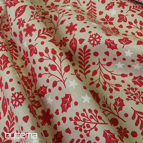 Tessuto di cotone CESMINA rosso