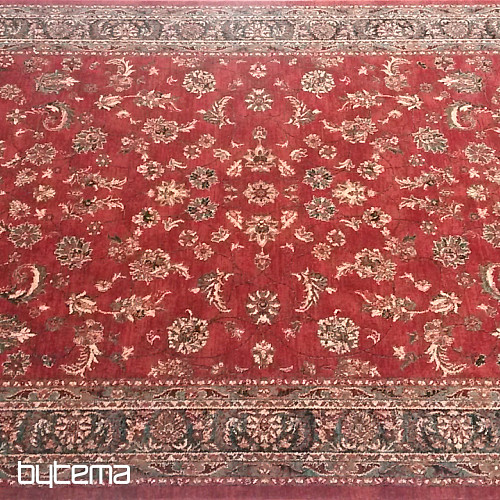 Lussuosi tappeti in lana ROYAL all-over color rosso fiore