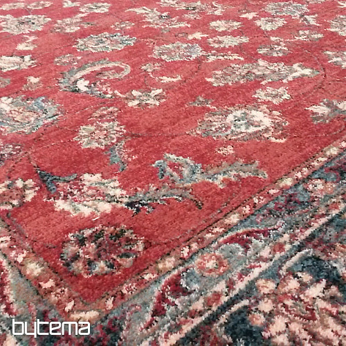 Lussuosi tappeti in lana ROYAL all-over color rosso fiore