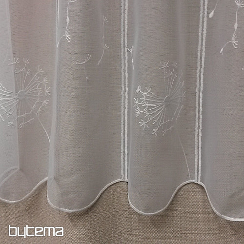 Tenda in vetro colorato ricamato Dandelion Gerster 11456