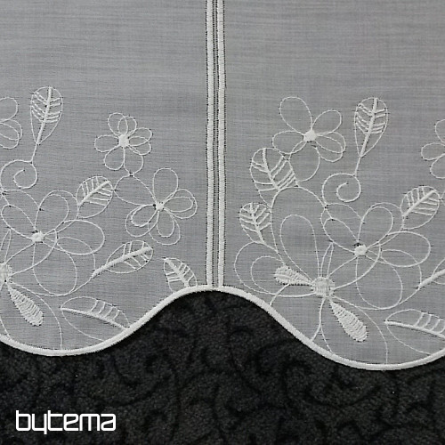 Tenda in vetro colorato 11566 bianco