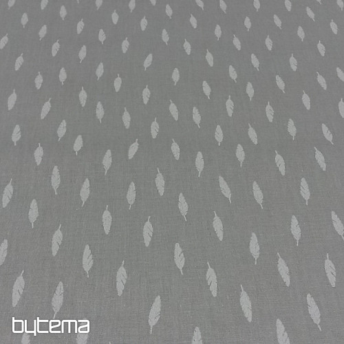 Tessuto di cotone Grigio piuma