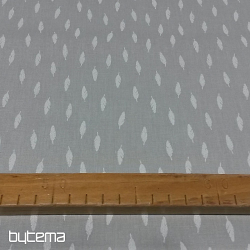 Tessuto di cotone Grigio piuma