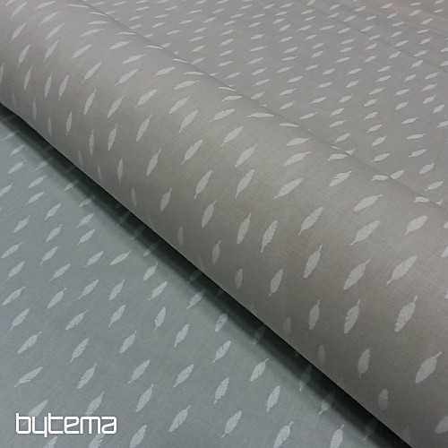 Tessuto di cotone Grigio piuma